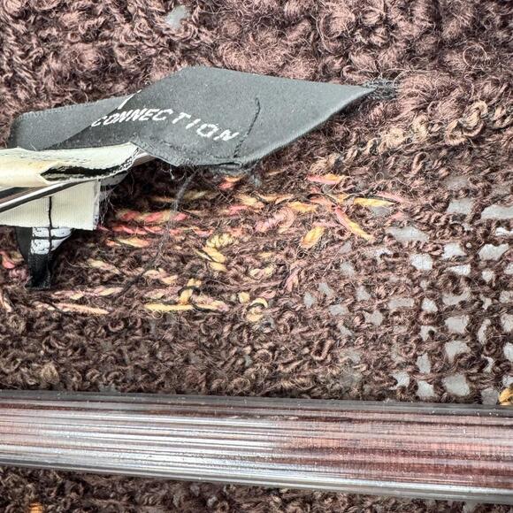 Peruvian Connection Sweater Cardigan Womens Large Brown Wool Aztec Knit Boho - Picture 6 of 8